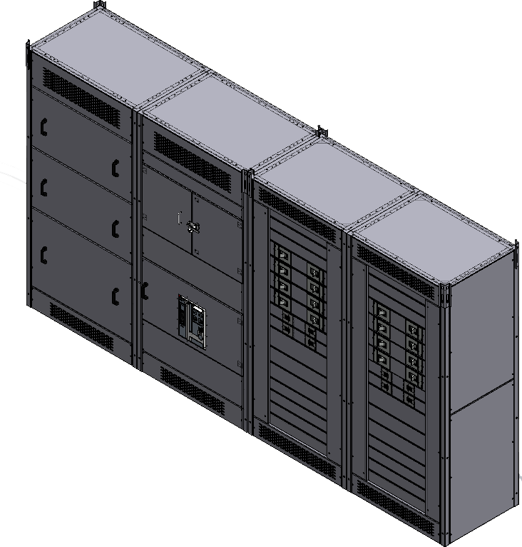 RMR Innotech — CAD Project 01: Modular Power & Data isometric view